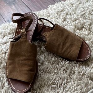 Tory Burch Tan Suede Sandals